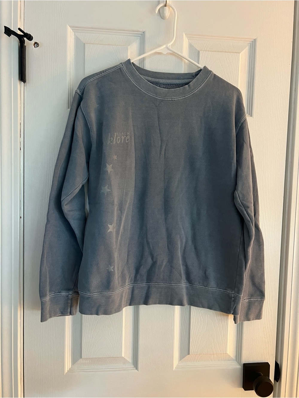 Taylor Swift Washed Slate Blue Crewneck Sweatshirt